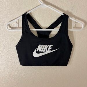 nike black racer back sports bra S